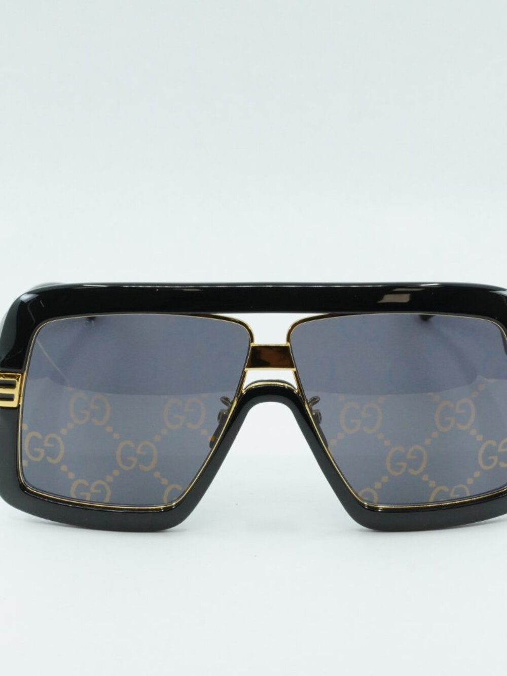 Gucci GG0900S 001 Aviator Sunglasses - Black\Grey - Picture 3 of 11
